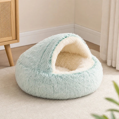 Cama Premium Para Mascotas Snuggle Haven, Cama Tipo Cueva Acogedora Snuggle Haven