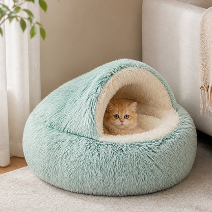 Cama Para Mascotas Snuggle Haven Deluxe, Cama Tipo Cueva Acogedora Snuggle Haven