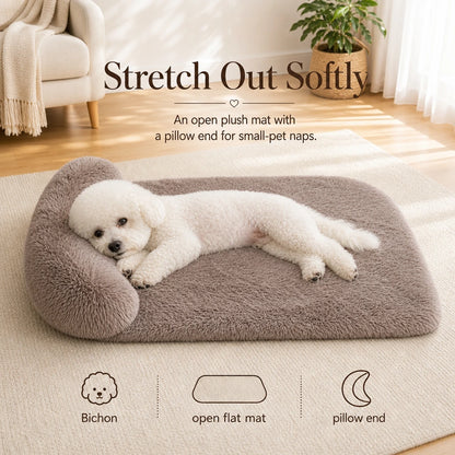 Lit Pour Animaux Orthopédique Apaisant SnuggleSoft Dégradé Café Poster