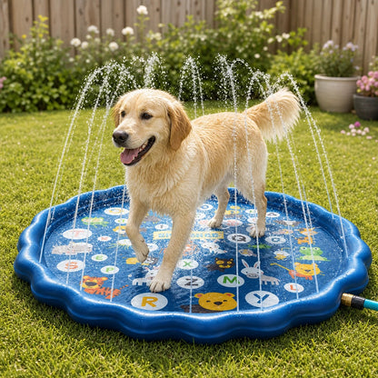 Arroseur De Piscine D'Été Pour Chiens, Scène De Preuve Pour Les Propriétaires Sans Texte
