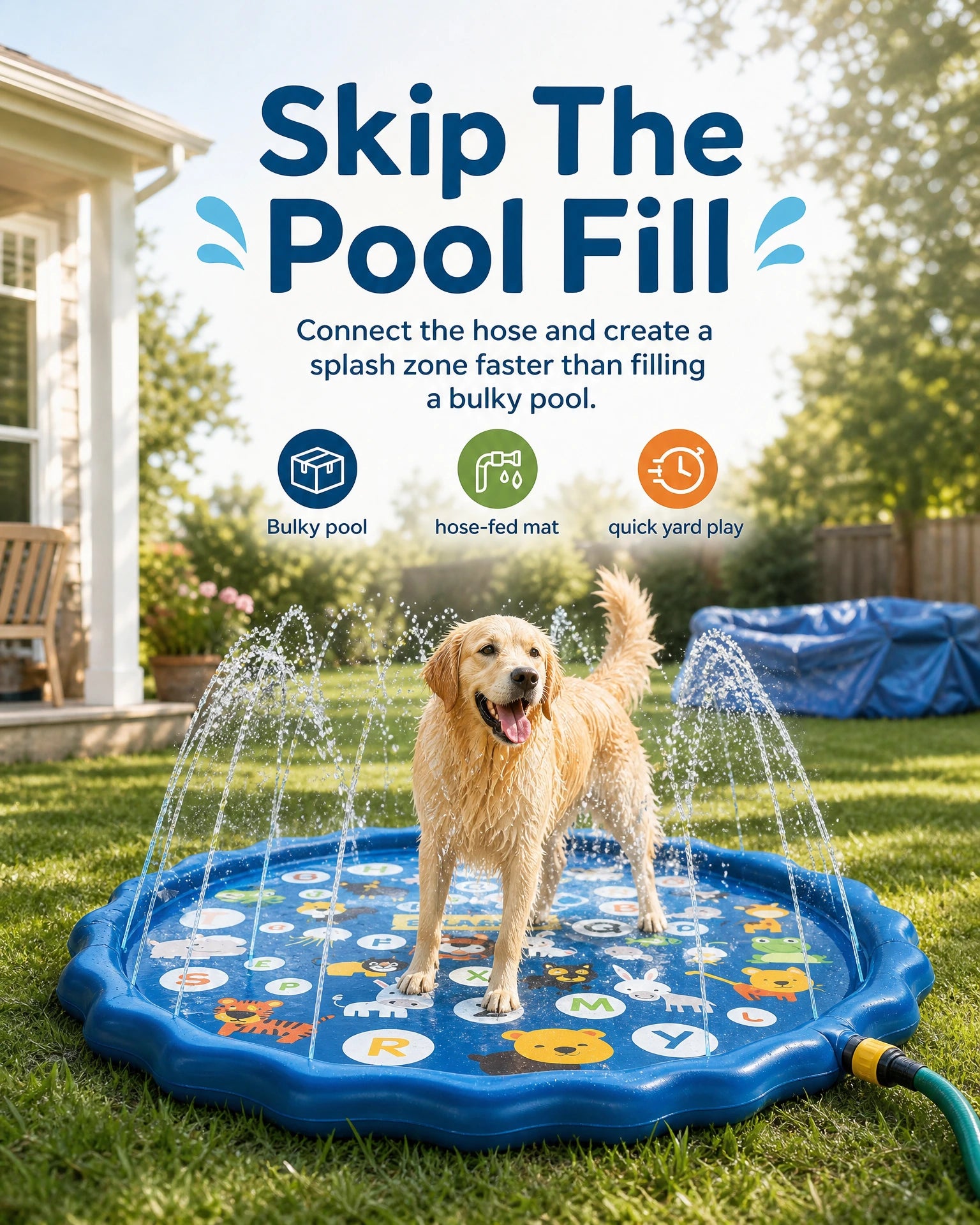 summer-pool-sprinkler-for-dogs Cartoon Blue Comparison