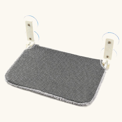 Secure and Stylish cat window perch hammock shown from an alternate angle