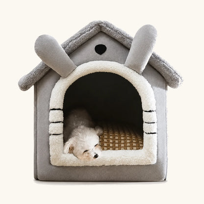 Casita plegable para mascotas de interior y refugio para gatos, cubierta y acogedora: confort para tu gato — vivaessencepet