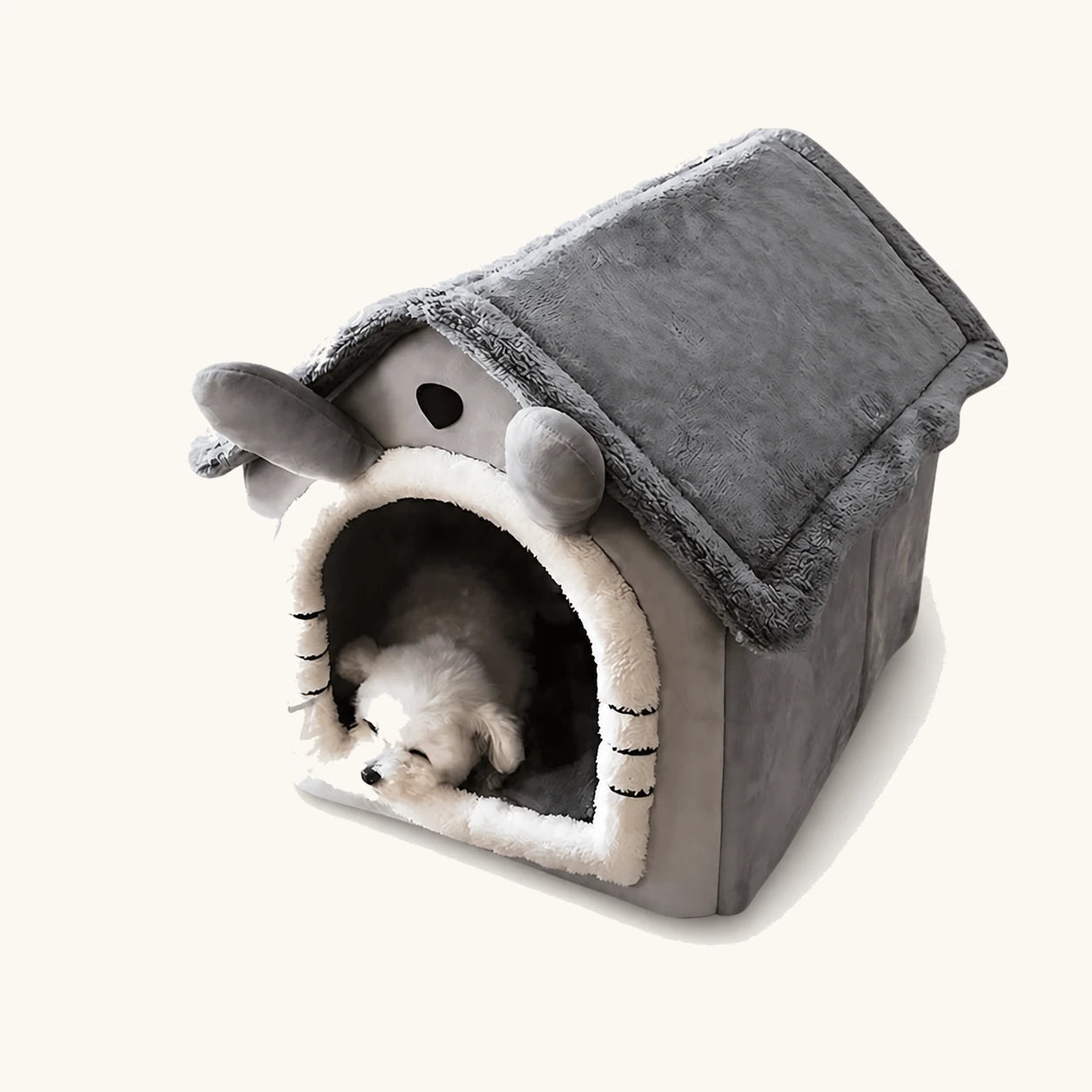 Casita plegable para mascotas de interior y refugio para gatos, con montaje desplegable que ahorra espacio — vivaessencepet