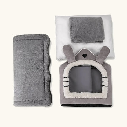 Casita elegante para mascotas de interior en tamaños pequeño, mediano y grande, ideal para perros pequeños y gatos — vivaessencepet