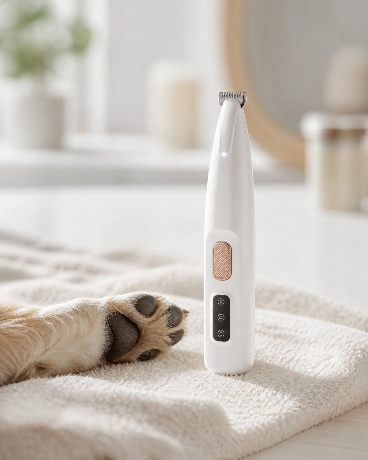 HydroGuard LED Waterproof Paw Groomer, Default white HydroGuard, Feature Proof