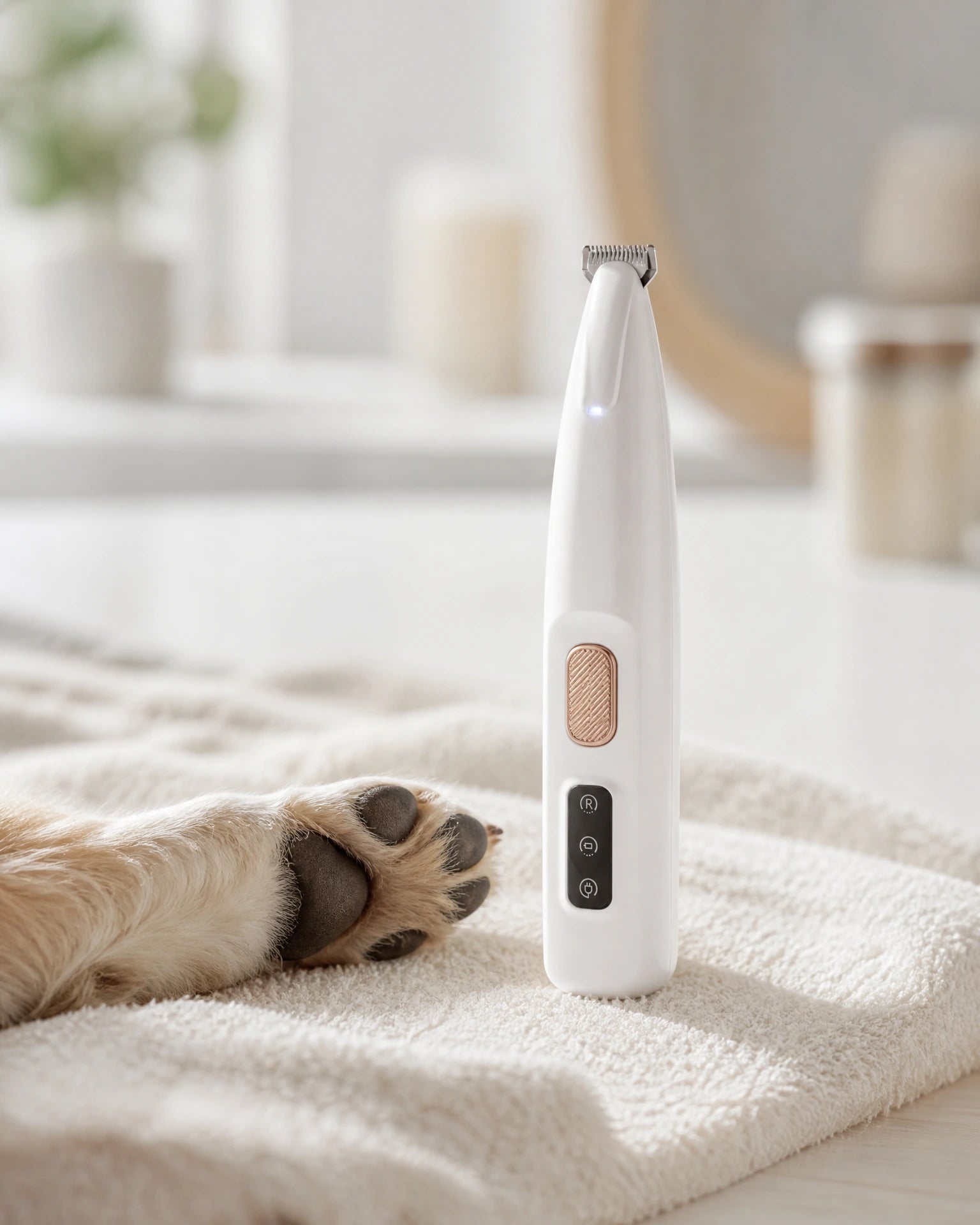 HydroGuard LED Waterproof Paw Groomer, Default white HydroGuard, Feature Proof